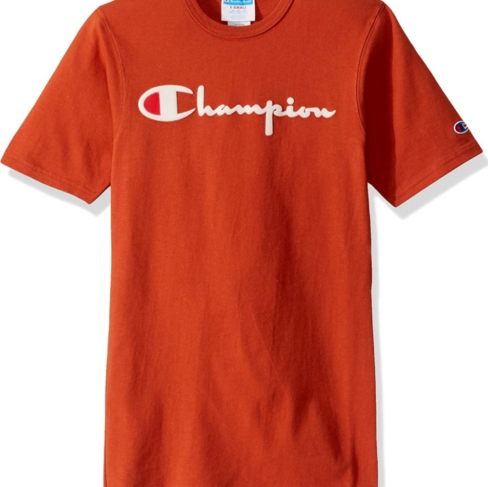Champion T-Shirt Mens XL Burnt Orange New Old Stoc